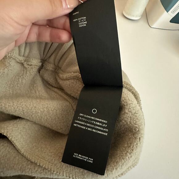 Fear of God Men's Beige Eternal Straight Leg Cotton Sweatpants Size XXL - Picture 11 of 16